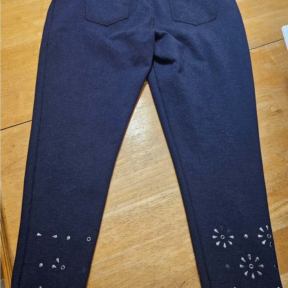 Investments Slim Factor Ankle Pants in Rich Navy